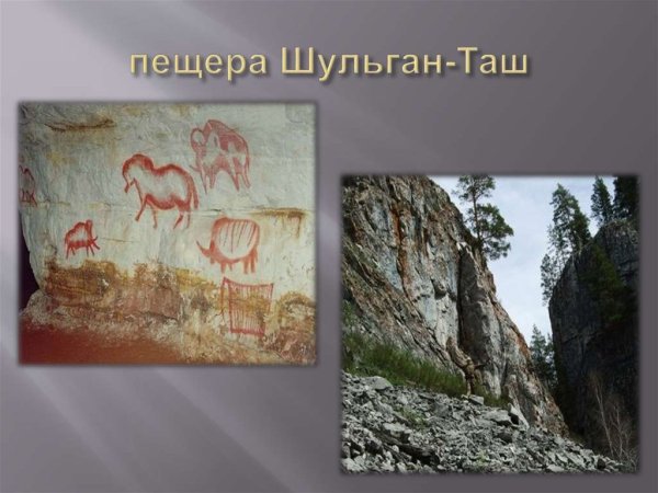 Наскальные рисунки в пещере Шульган Таш