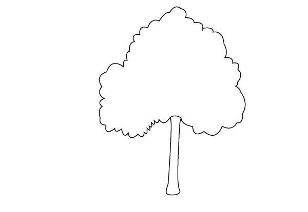 Дерево раскраска для детей