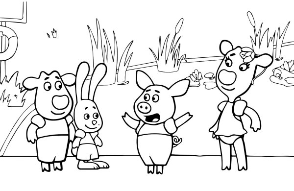 Раскраска оранжевая коровка