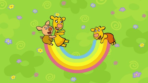 Мультик оранжевая корова