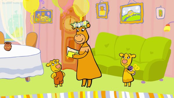 Мультик мультик оранжевая корова