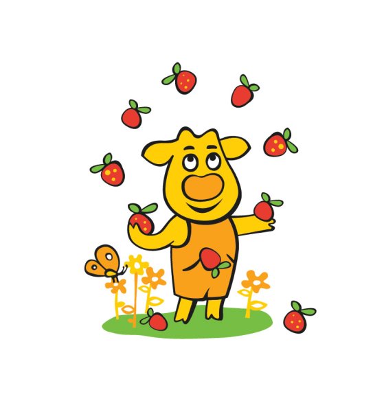 Оранжевая корова персонажи