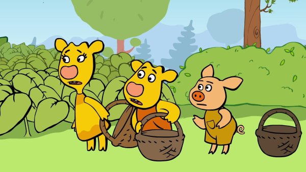 Оранжевая корова мультик бо