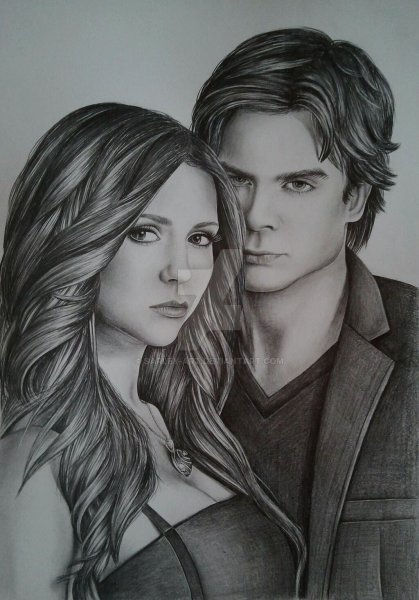 Йен Сомерхолдер карандашом