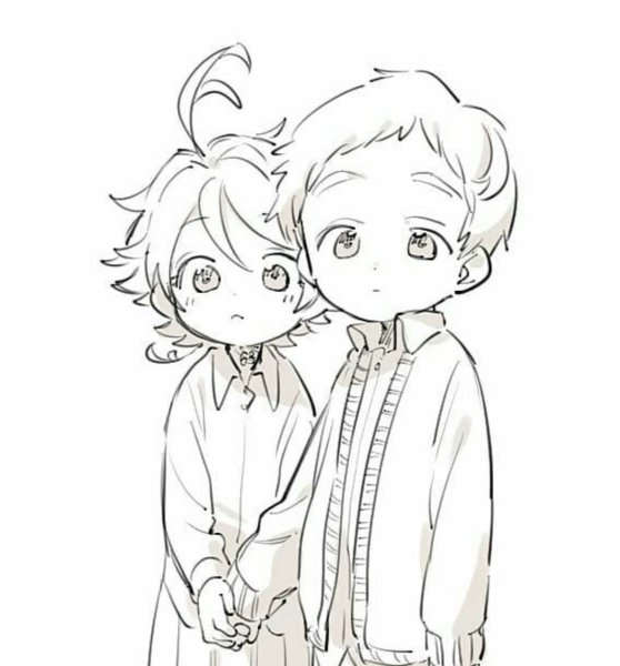 Эмма обещанный Неверленд черно белая