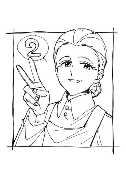 Эмма обещанный Неверленд раскраска