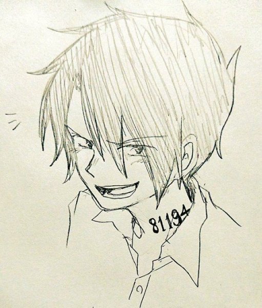 Рэй обещанный Неверленд рисунок