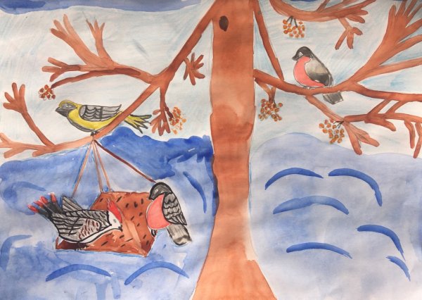 Столовая для зимующих птиц