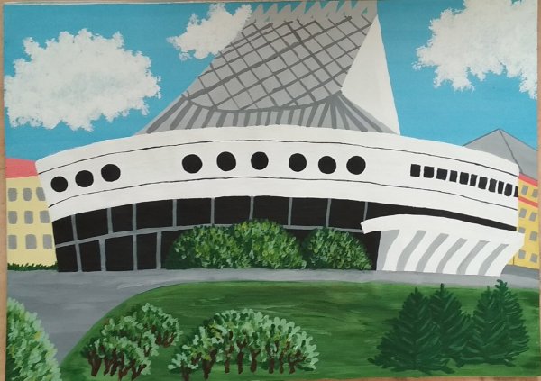 Театр Глобус Новосибирск вид сбоку