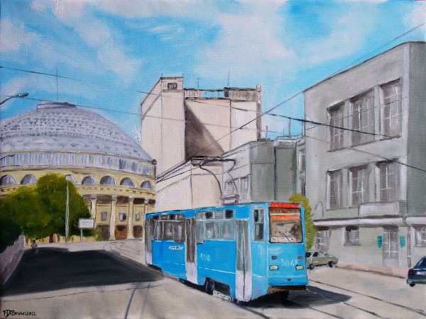 Городской пейзаж Новосибирск