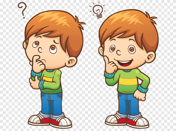 Мальчик думает