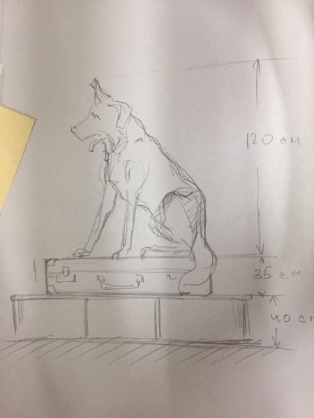 Памятник собаке Кусаке Андреев