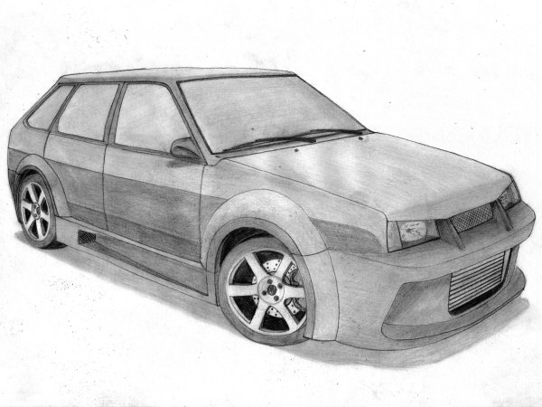 Раскраски Лада ВАЗ 2108