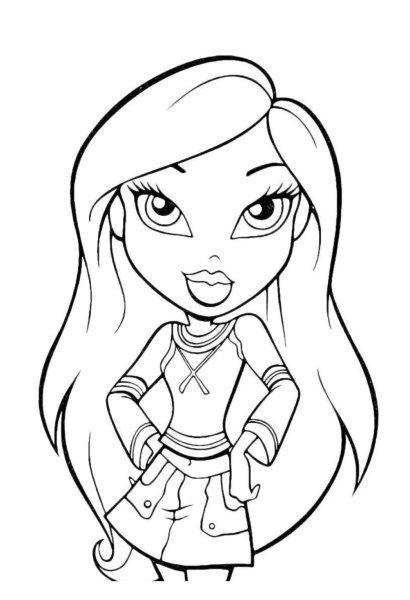 Раскраска братц Ясмина