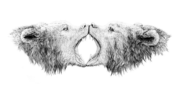 Медведь в профиль