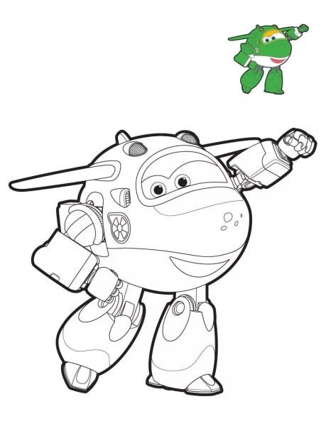 Джет и его друзья раскраска