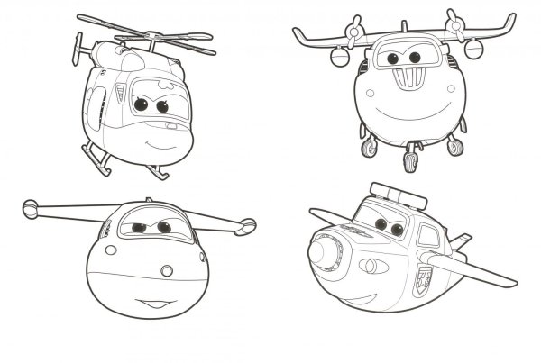 Суперкрылья Джет раскраска