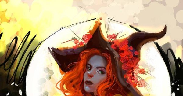 Рыжая колдунья арт