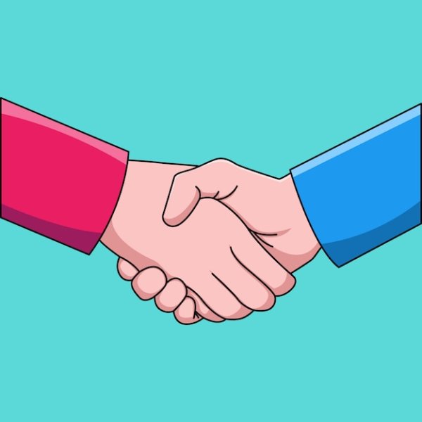 Рукопожатие иллюстрация