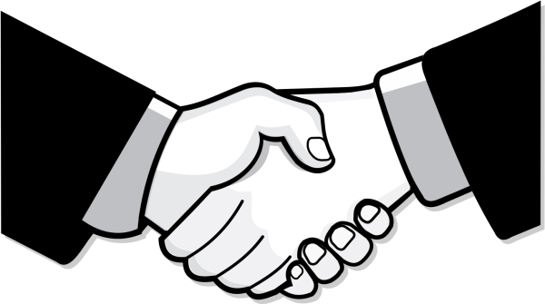 Рукопожатие для раскрашивания