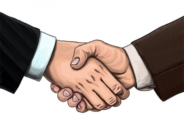 Спасибо рукопожатие