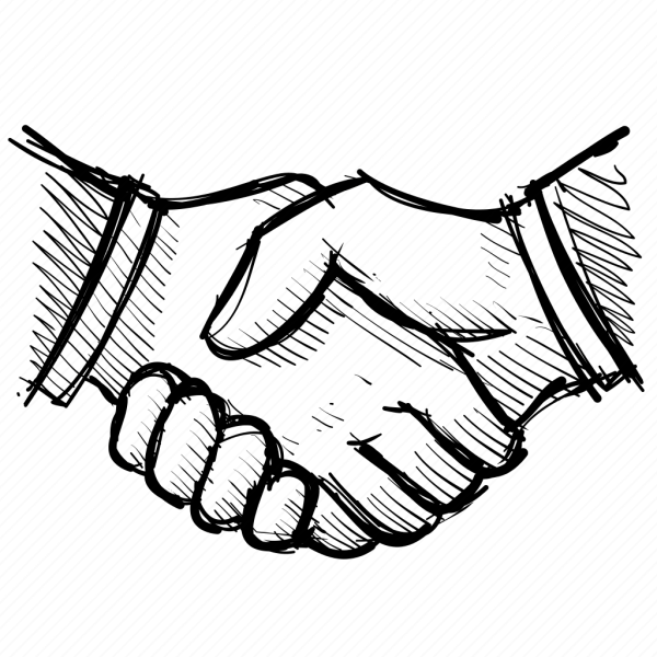 Рукопожатие рисунок