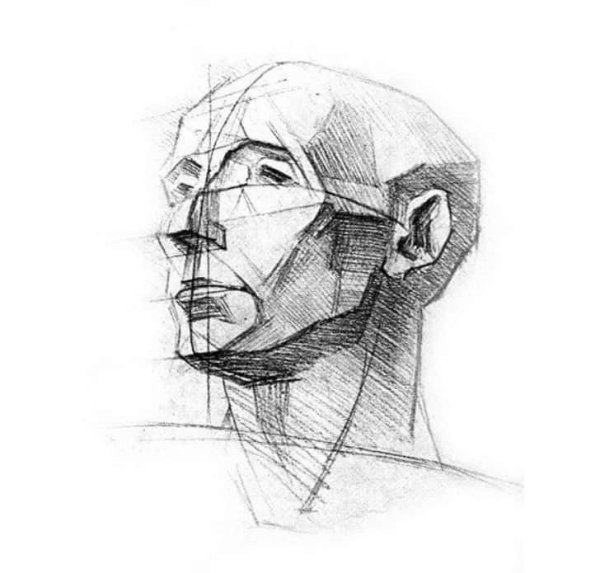 Рыжкин гипсовая голова