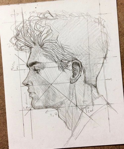 Академический портрет построение