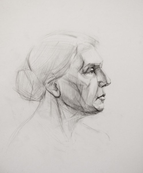 Зарисовки портретов карандашом