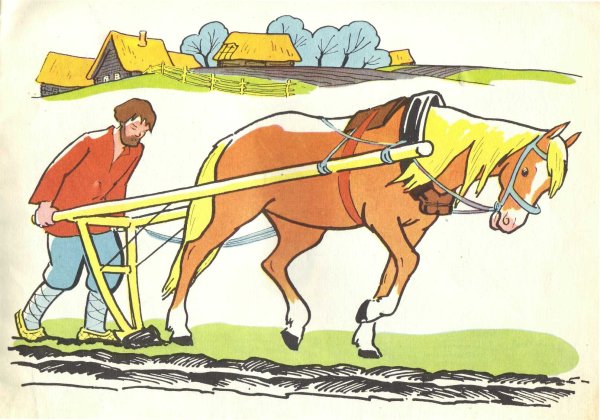 Пахарь на Руси Соха и плуг