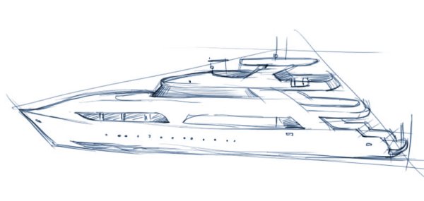 Пассажирское судно рисунок