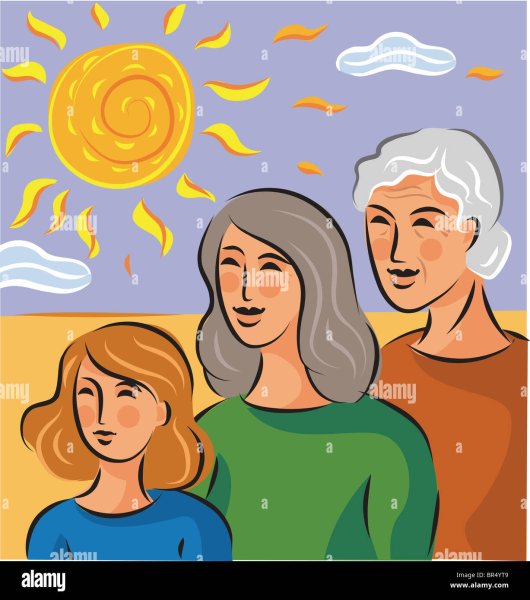 Картина три поколения женщин