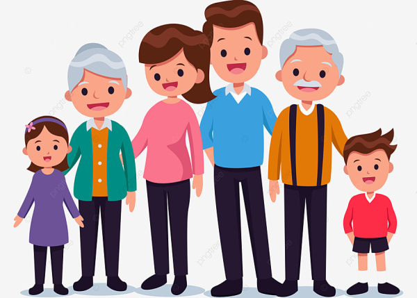 Рисунки три поколения без фона