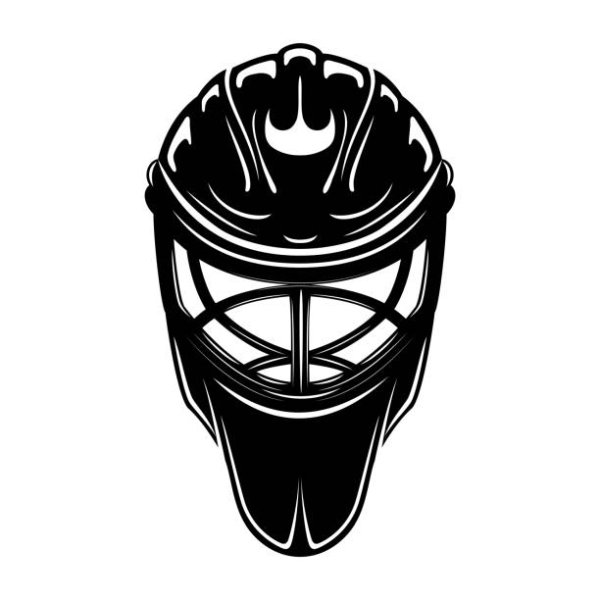 Хоккейный шлем вратаря вектор