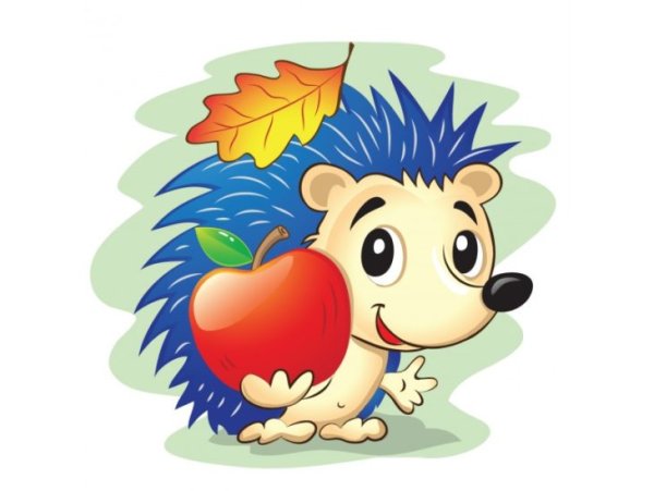 Ежик рисунок для детей