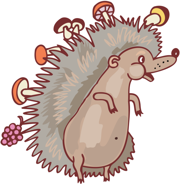 Ежик без фона