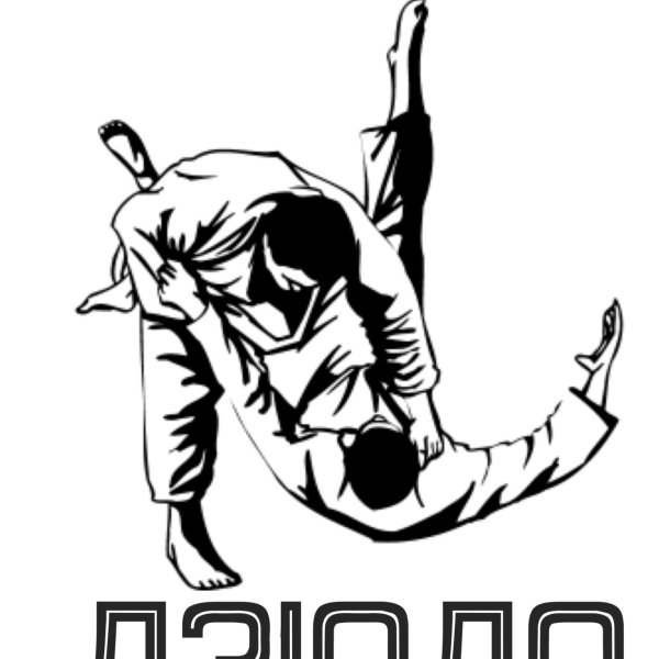 Дзюдо силуэт