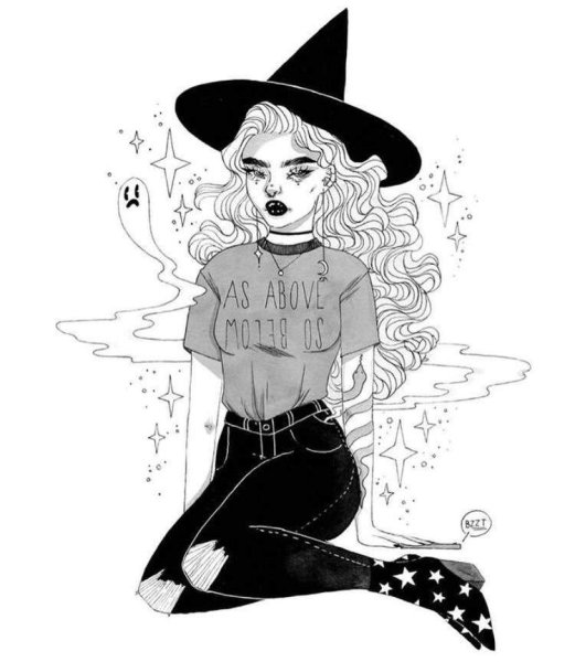 Ведьмочки для скетчбука