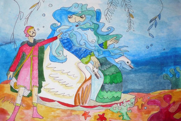 Иллюстрация к произведению Римского Корсакова океан море синее