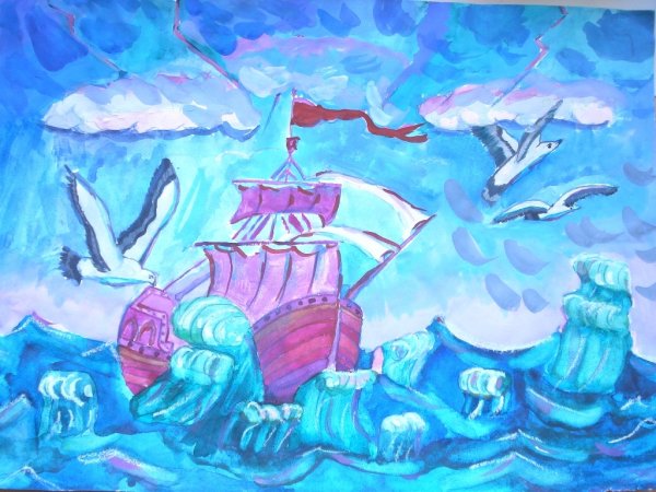 Раскраска шторм