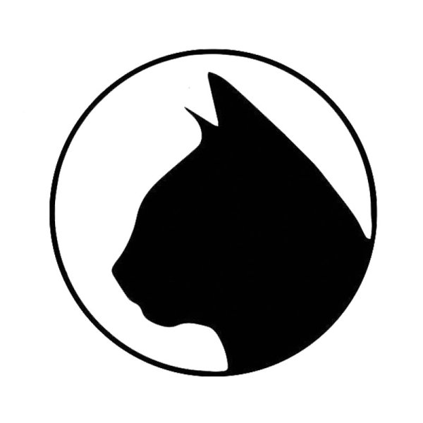 Голова кошки силуэт