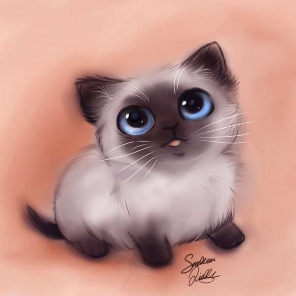 Милые мультяшные котята