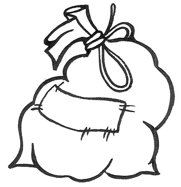 Мешок с подарками вектор