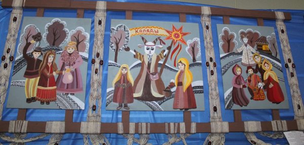 Дети колядуют в большом разрешении