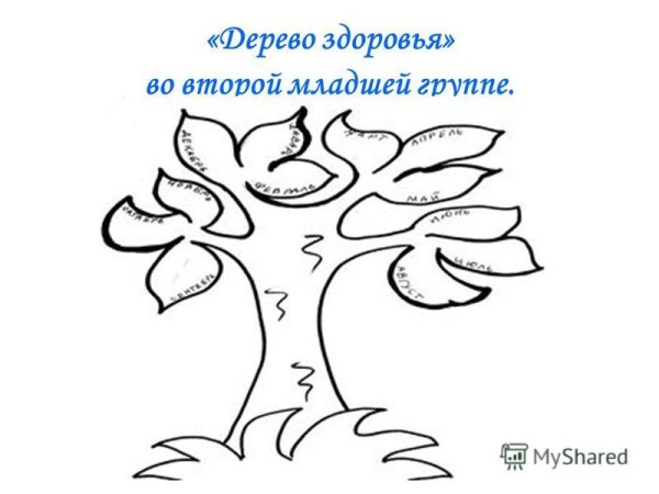 Дерево здоровья в детском саду
