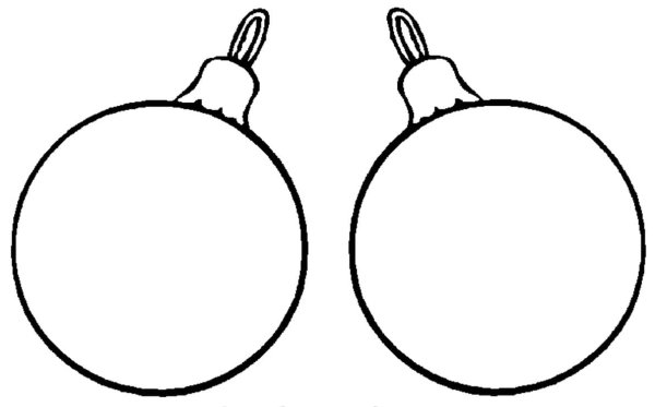 Елочные игрушки раскраска