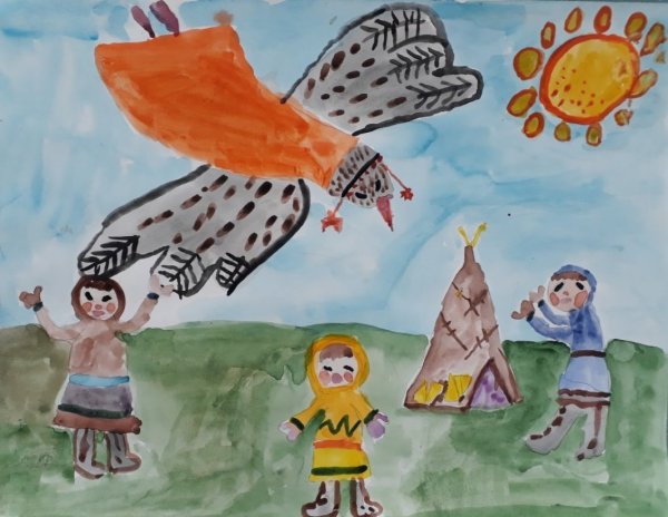 Иллюстрации к сказке Кукушка Ненецкая сказка