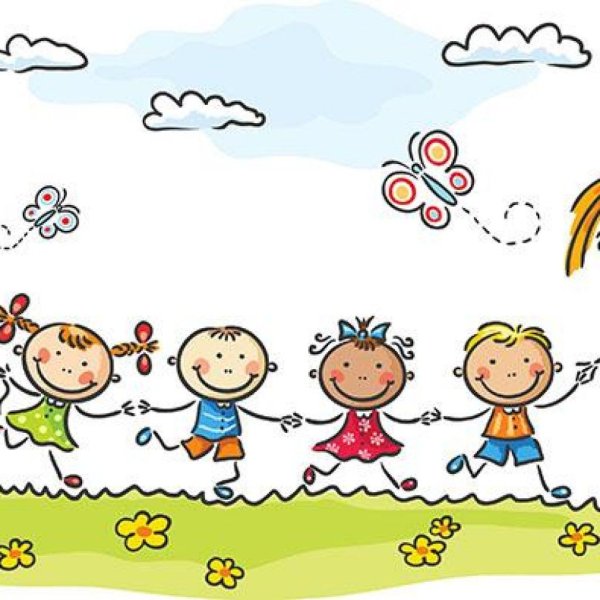 Нарисовать садик ребенку