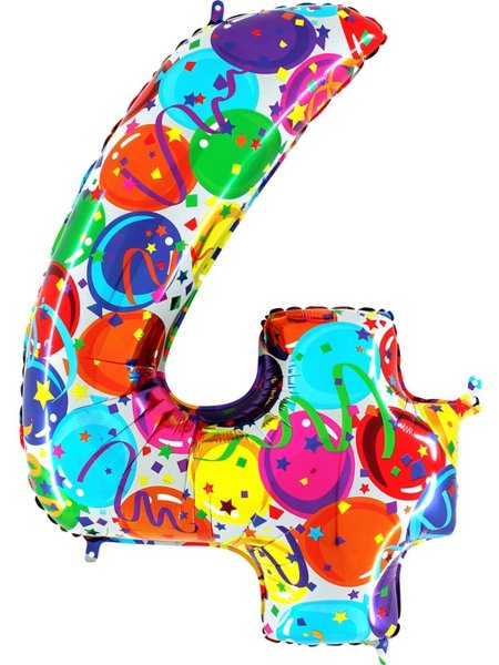 Воздушный шар цифра 4