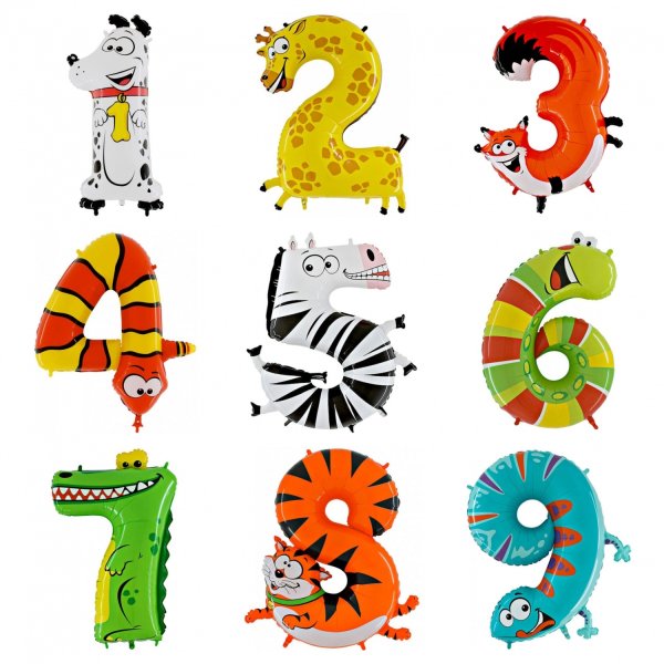 Цифры животные